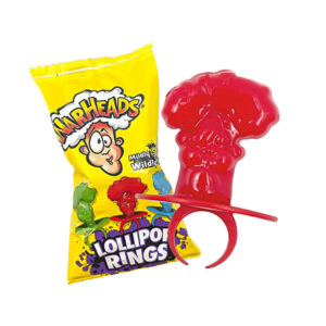 WARHEADS LOLLIPOP RINGS 12G