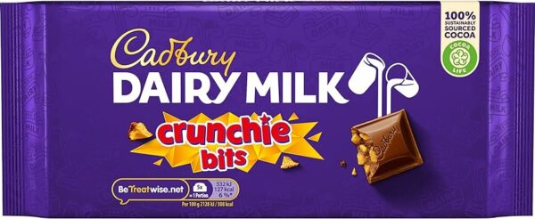 Cadbury Dairy Milk with Crunchie Bits Chocolate Bar 200g
