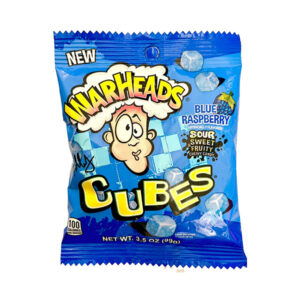 WARHEADS CUBES BLUE RASPBERRY PEG BAG 99g