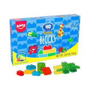Amos 4D Building Blocks Gummies theatre box 100g