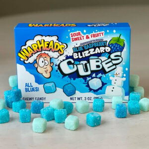 Warheads Blizzard Blue Raspberry Cubes 85g