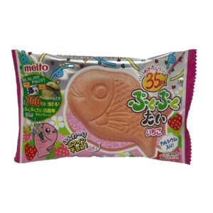 Meito Puku Puku Tai Fish Shaped Strawberry Flavor Wafer 16.5g