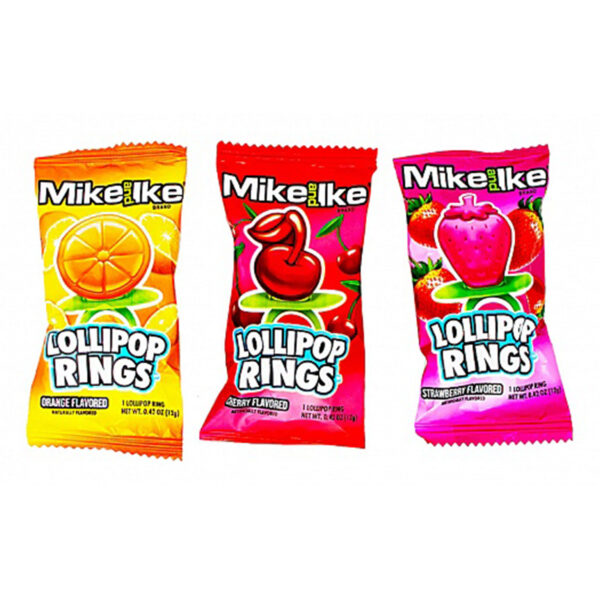 Mike and Ike Lollipop Rings 12g