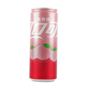 China Coca Cola White Peach Can 330ml