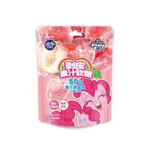 Tim lok Cartoon king My Little Pony Edition White Peach Peelable Gummies 75g
