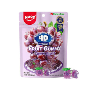 Amos 4D Juicy Burst Grape Fruit Gummy 65g