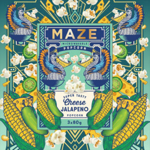 MAZE POPCORN JALAPENO CHEDDAR 240g