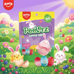 AMOS PEELERZ GUMMY EGGS EASTER 65g