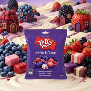Taffy Town Berries and Creme Bag 99g